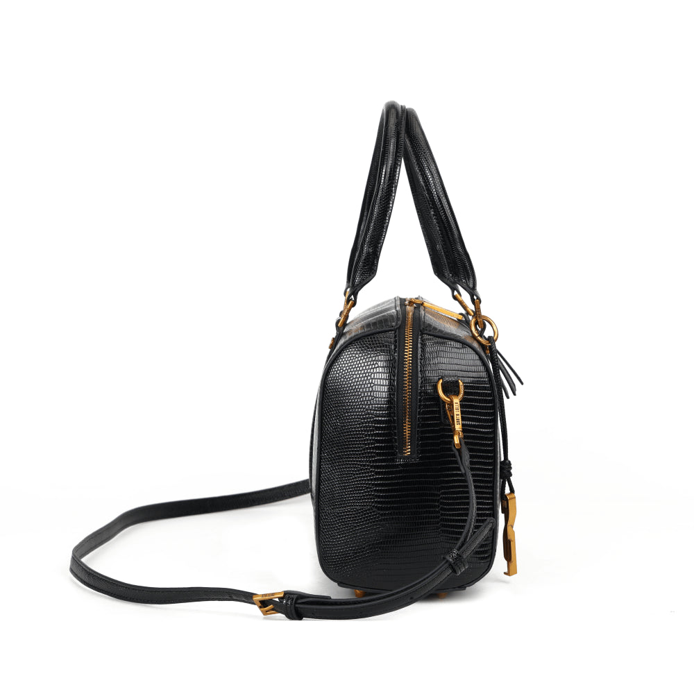 Bolsa Santa Lolla Preta Duas Alças Baú