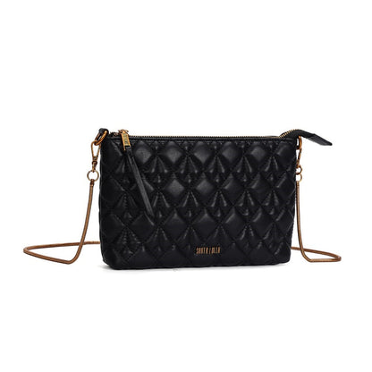 Bolsa Santa Lolla Preta Matelassê Alça Transversal