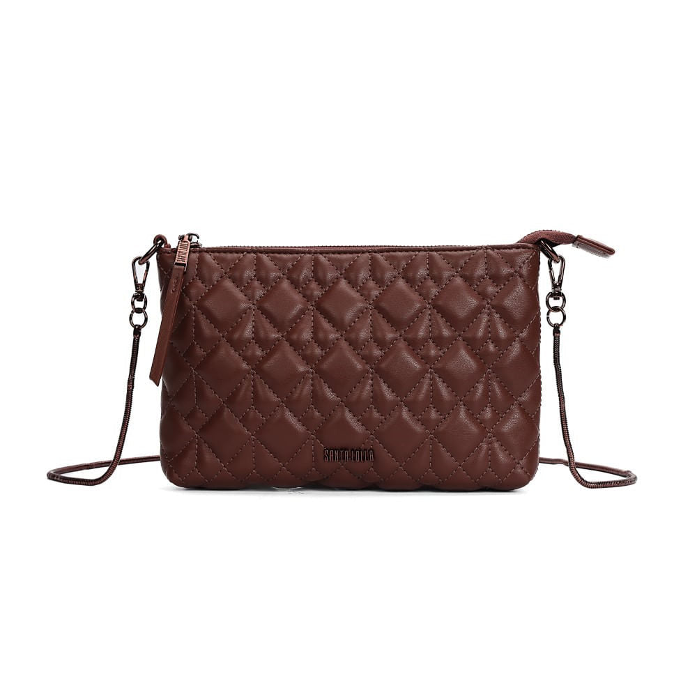 Bolsa Santa Lolla Preta Matelassê Alça Transversal