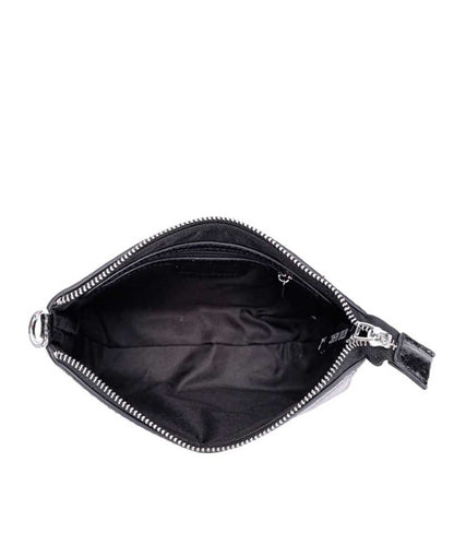 Bolsa Santa Lolla Preta Metalizada Transversal