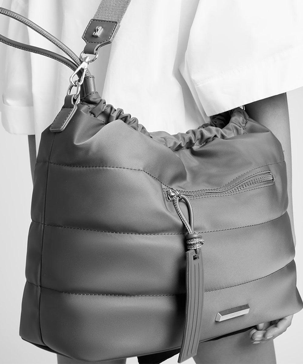 Bolsa Santa Lolla Preta Nylon Transversal