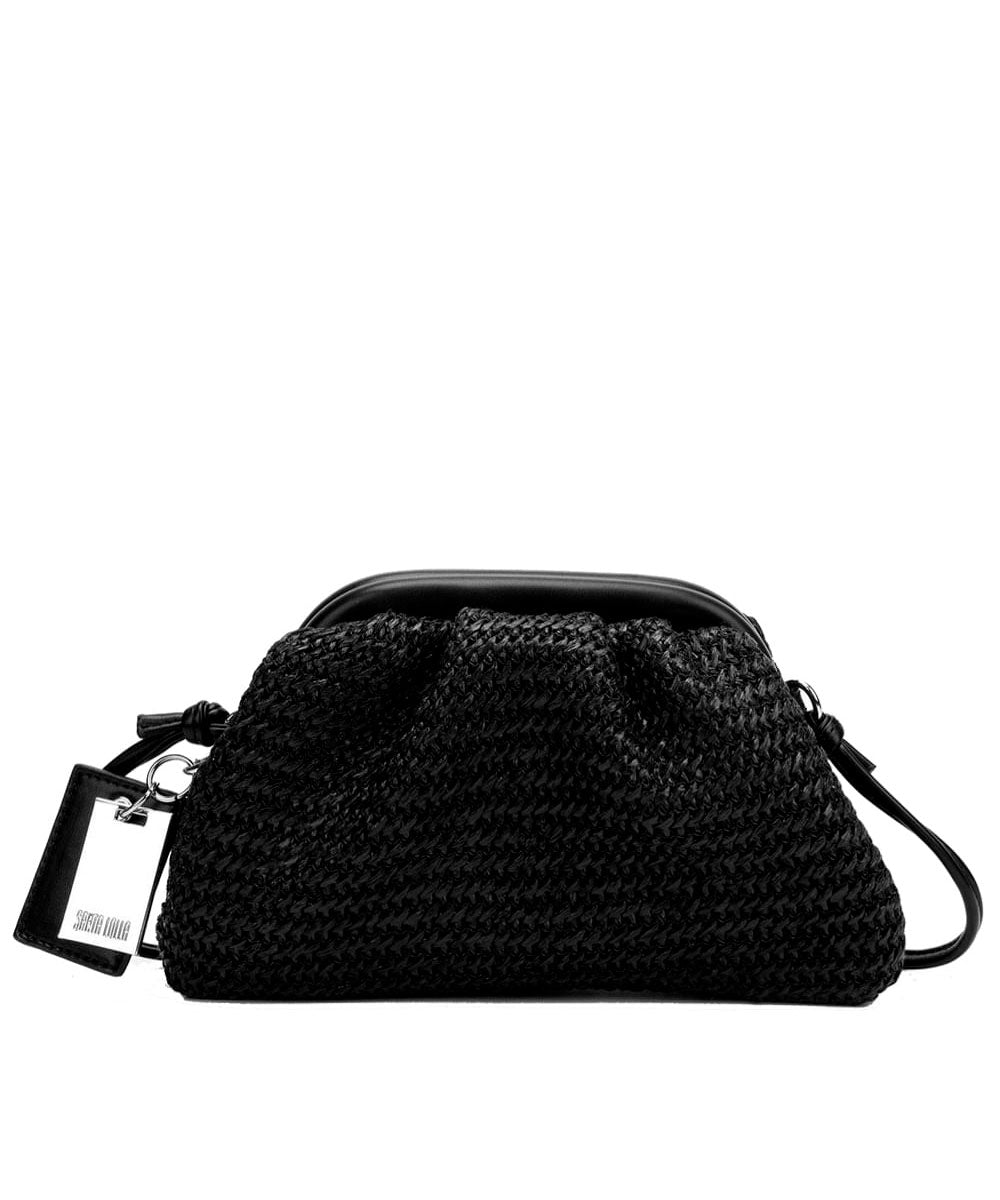 Bolsa Santa Lolla Preta Pouch Pequena Palha