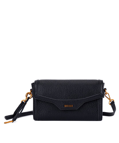 Bolsa Santa Lolla Preta Tiracolo Quadrada