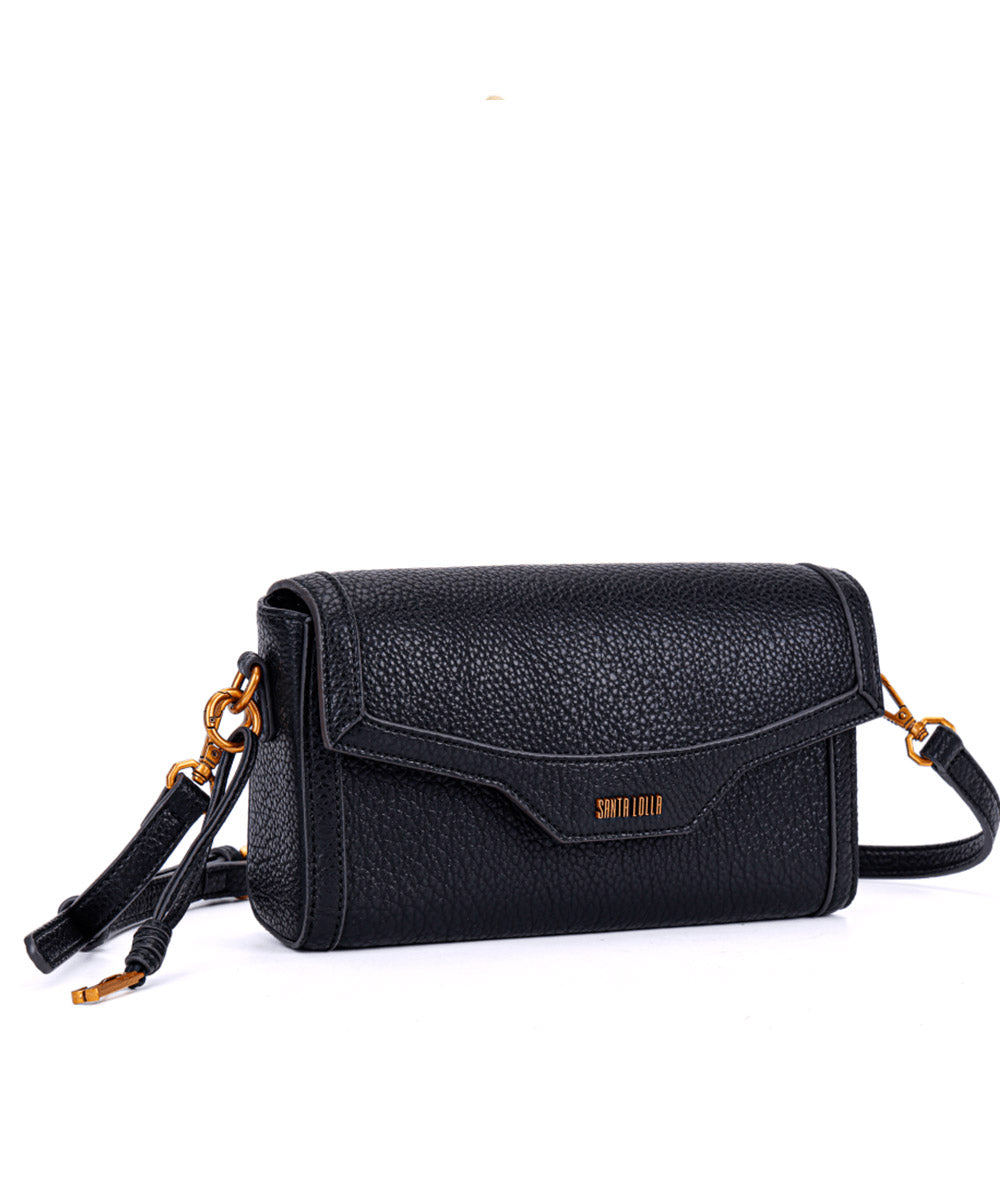 Bolsa Santa Lolla Preta Tiracolo Quadrada