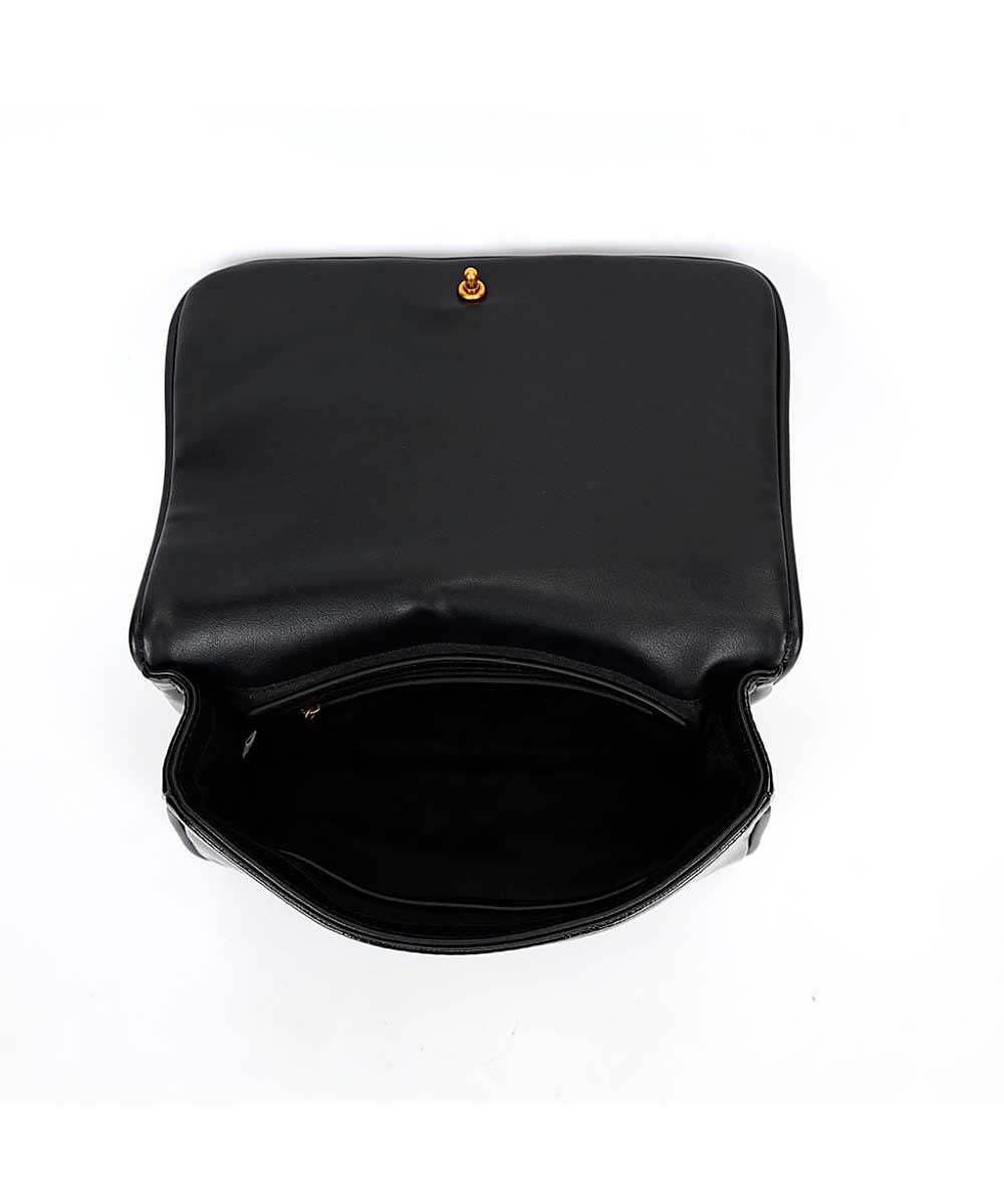 Bolsa Santa Lolla Preta Verniz Correntes