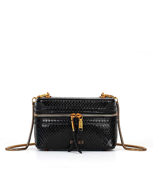 Bolsa Santa Lolla Preto Metalizado Transversal