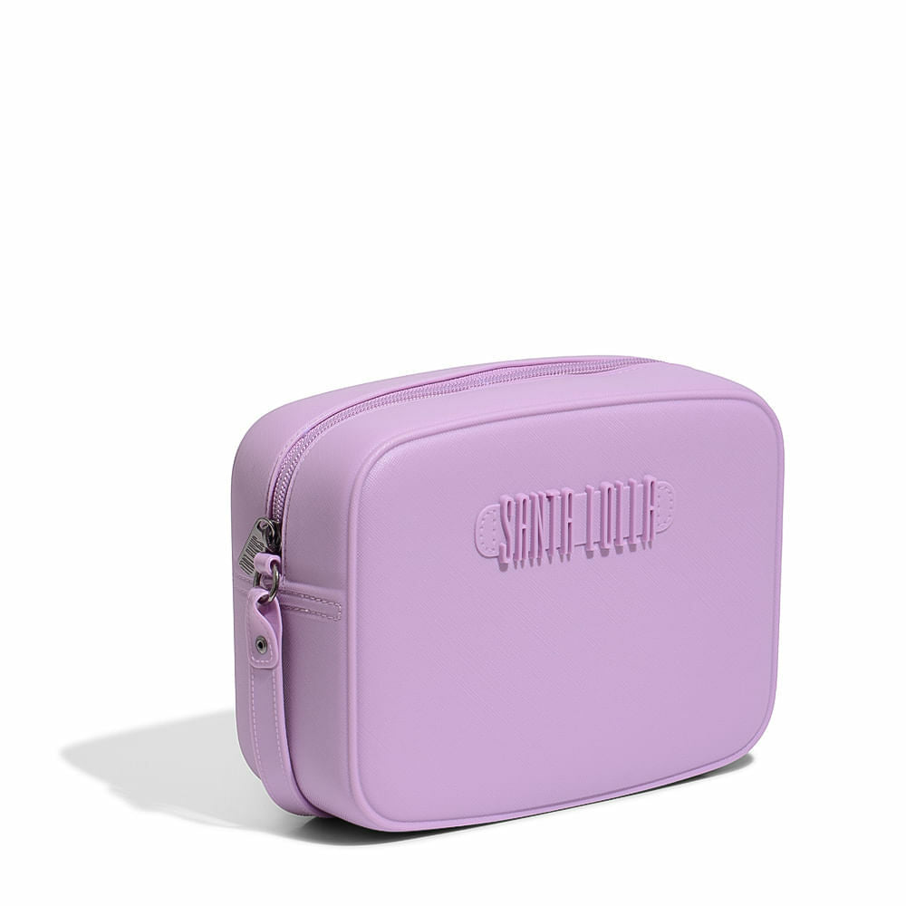 Bolsa Santa Lolla Quadrada Borracha Lilás