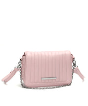 Bolsa Santa Lolla Rosa Chiclete Alça Transversal Corrente