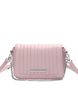 Bolsa Santa Lolla Rosa Chiclete Alça Transversal Corrente