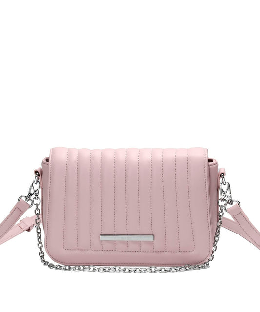 Bolsa Santa Lolla Rosa Chiclete Alça Transversal Corrente