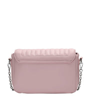 Bolsa Santa Lolla Rosa Chiclete Alça Transversal Corrente