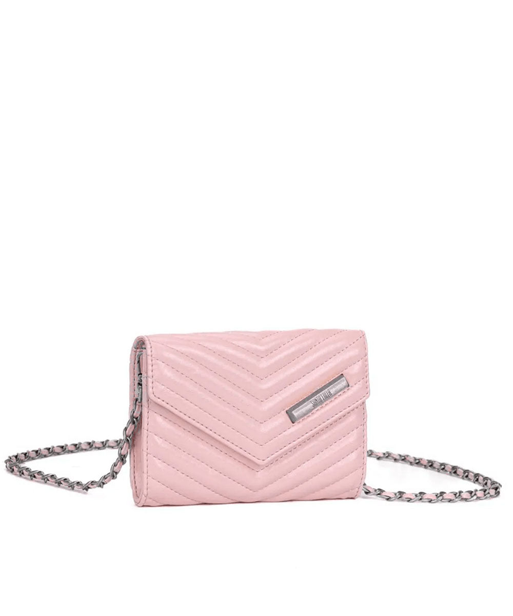 Bolsa Santa Lolla Rose Verniz Alça de Corrente