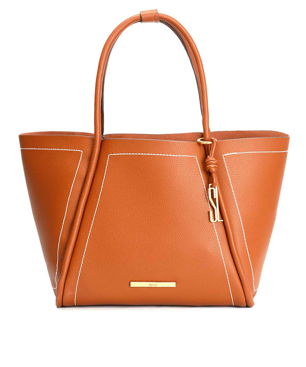 Bolsa Santa Lolla Shopper Universitária Marrom Cinamon