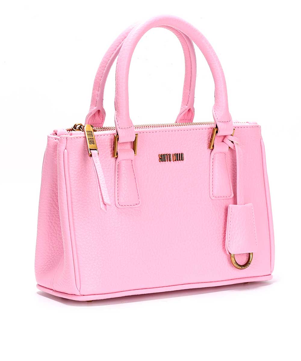 Bolsa Santa Lolla Tote Média Duas Alças Rosa