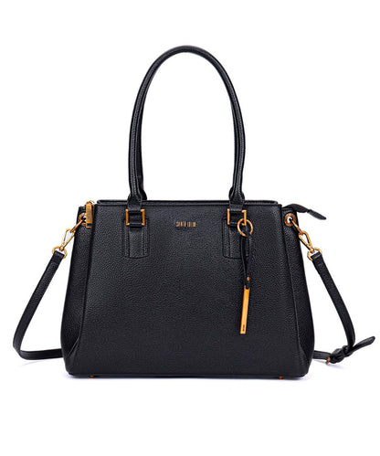 Bolsa Santa Lolla Tote Preta Alça Dupla Tiracolo