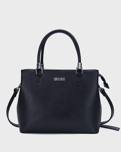 Bolsa Santa Lolla Tote Preta Risco