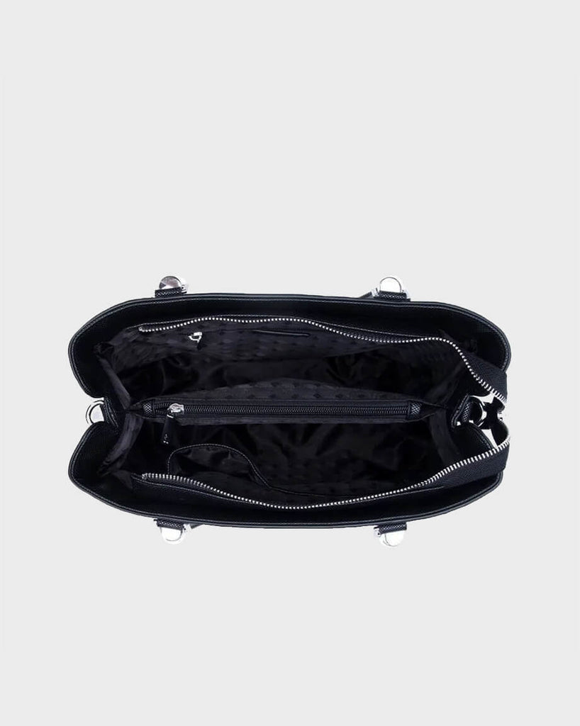 Bolsa Santa Lolla Tote Preta Risco