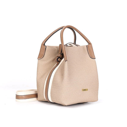 Bolsa Santa Lolla Transversal Nude Alça Dupla