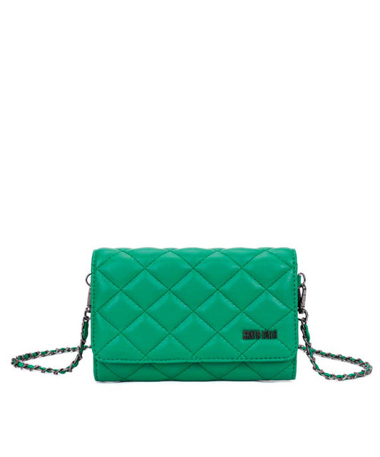 Bolsa Santa Lolla Verde Matelassê Alça Corrente