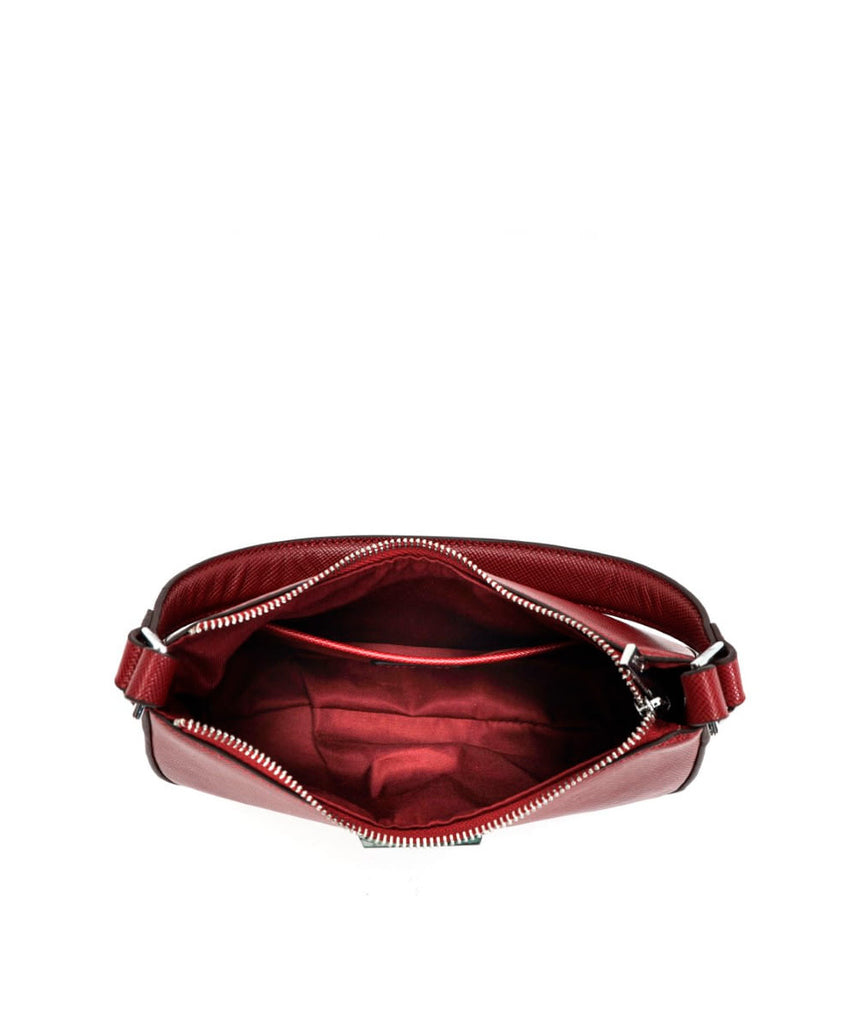 Bolsa Santa Lolla Vinho Risco Alça Transversal