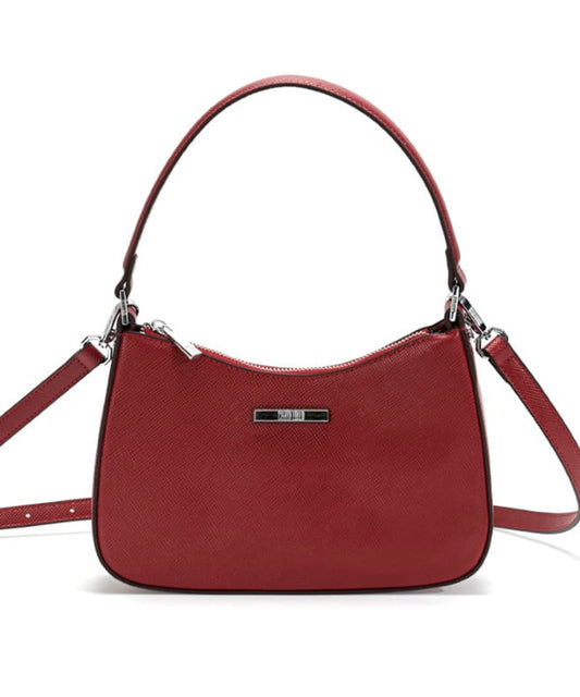 Bolsa Santa Lolla Vinho Risco Alça Transversal