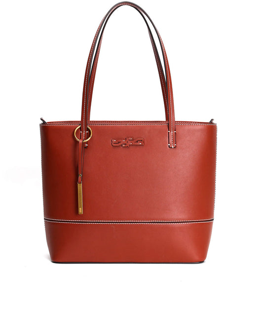 Bolsa Shopper Ferrugem Grande Pesponto