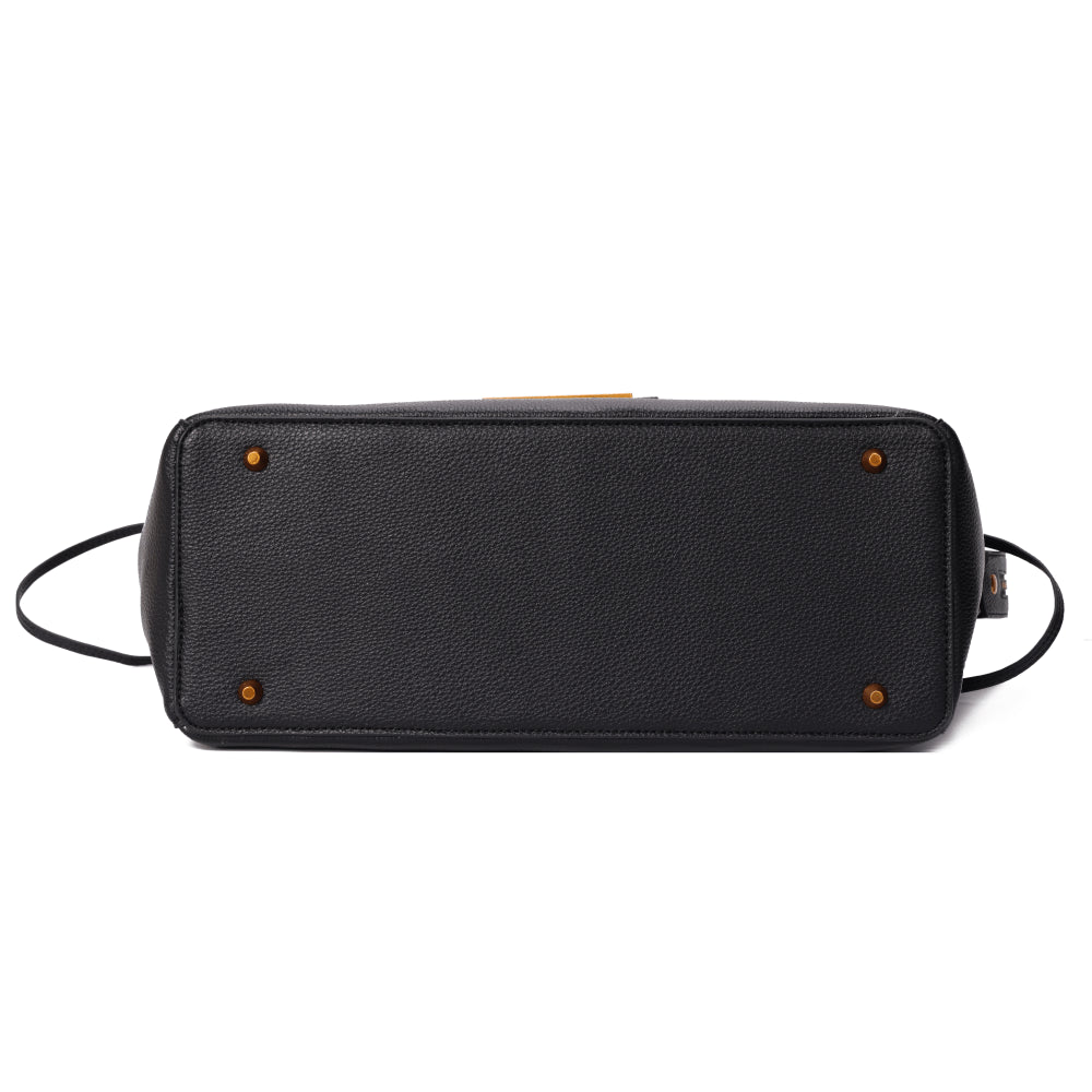 Bolsa Shopper Grande Preta Santa Lolla Alça De Ombro