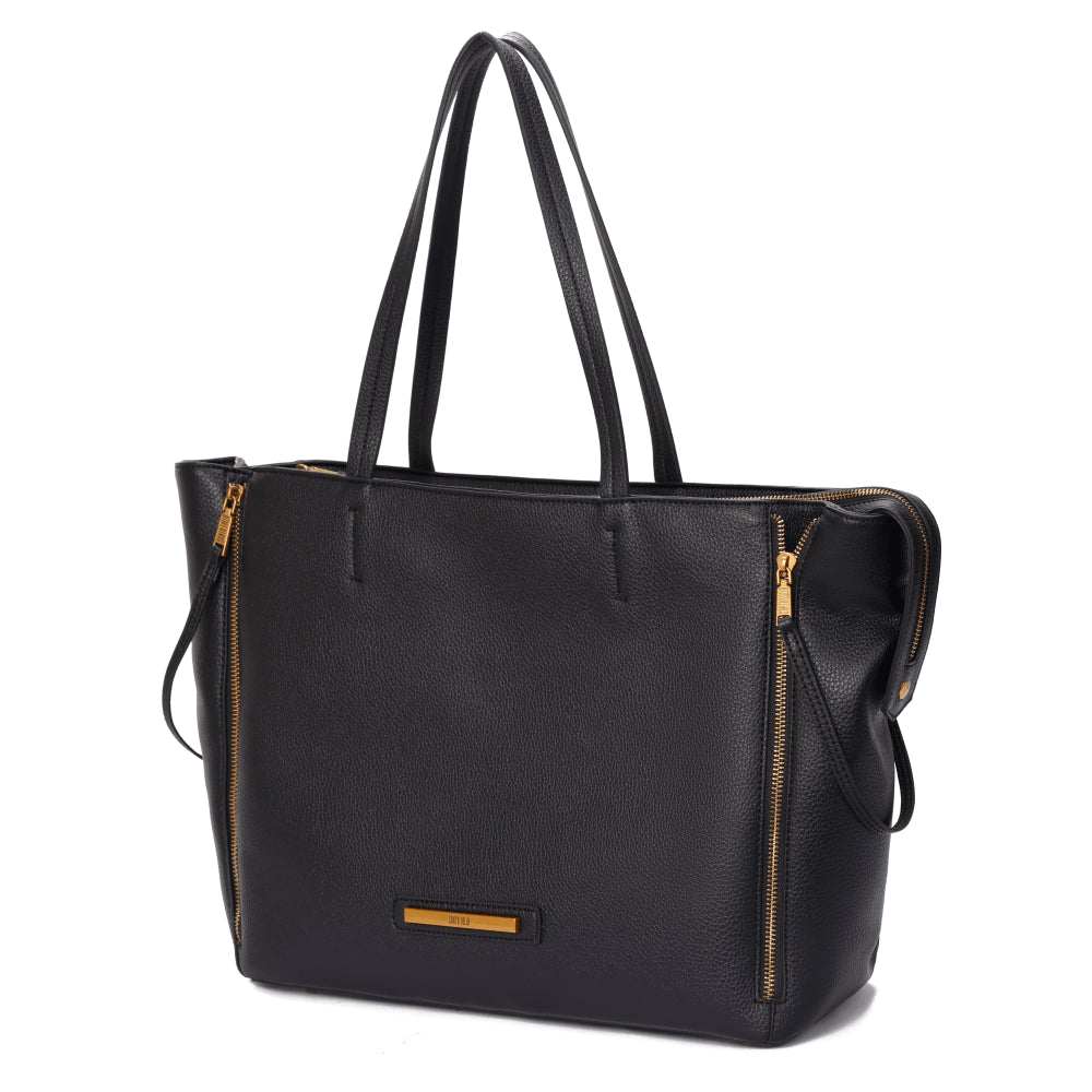 Bolsa Shopper Grande Preta Santa Lolla Alça De Ombro