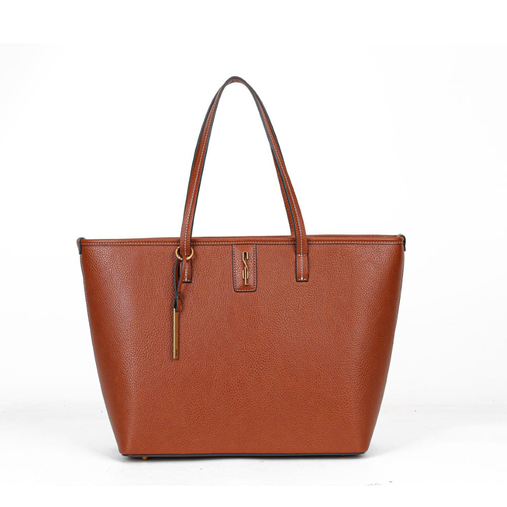 Bolsa Shopper Grande Santa Lolla Marrom Safari