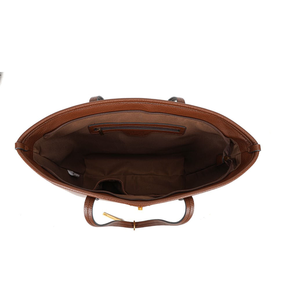 Bolsa Shopper Grande Santa Lolla Marrom