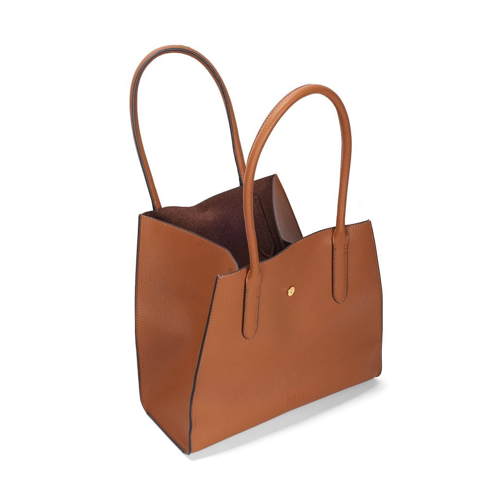 Bolsa Shopper Marrom Santa Lolla Alça De Ombro 