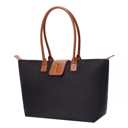 Bolsa Shopper Preta Nylon Santa Lolla Alça De Ombro