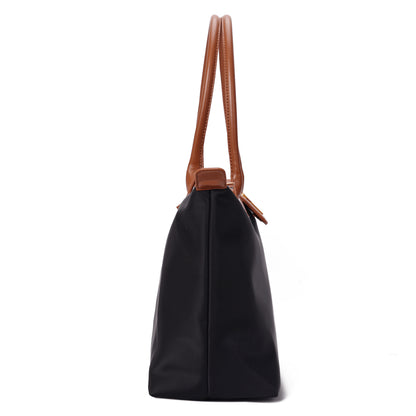 Bolsa Shopper Preta Nylon Santa Lolla Alça De Ombro
