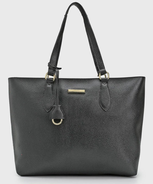 Bolsa Shopper Preta Santa Lolla Ombro