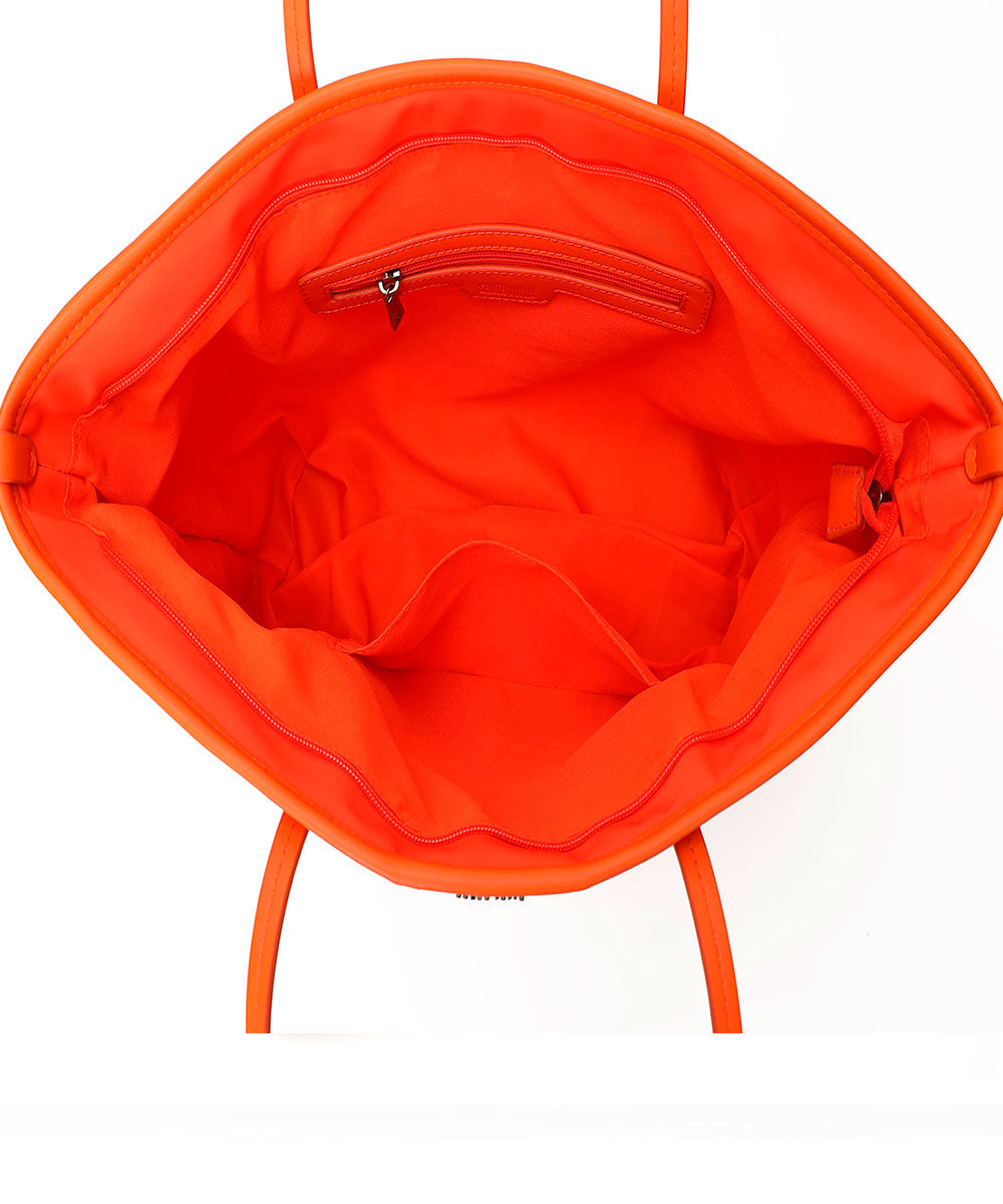 Bolsa Shopper Santa Lolla Laranja Nylon