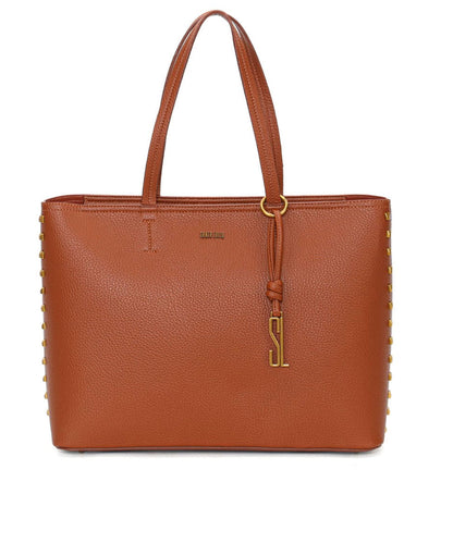 Bolsa Shopper Santa Lolla Marrom Alça Ombro