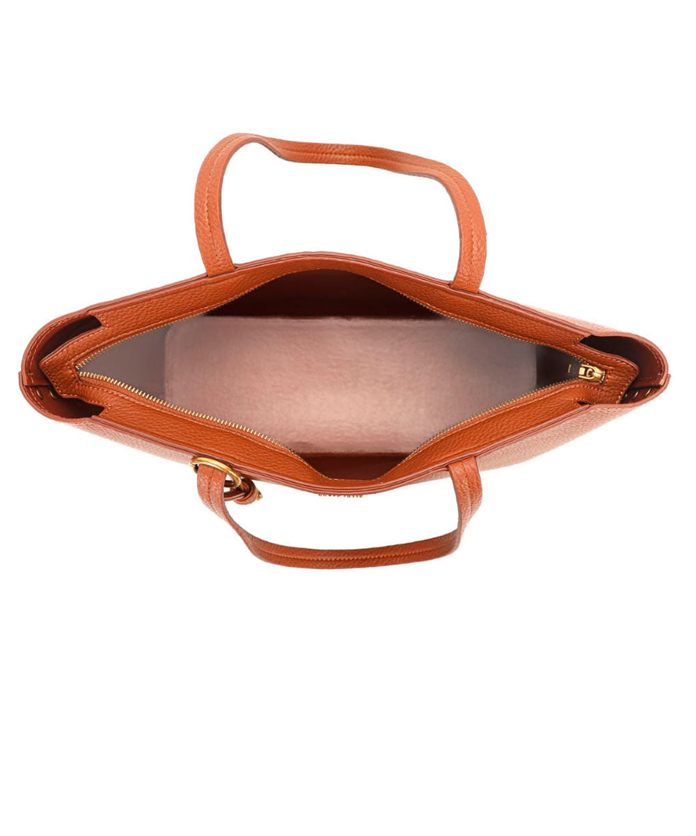 Bolsa Shopper Santa Lolla Marrom Alça Ombro