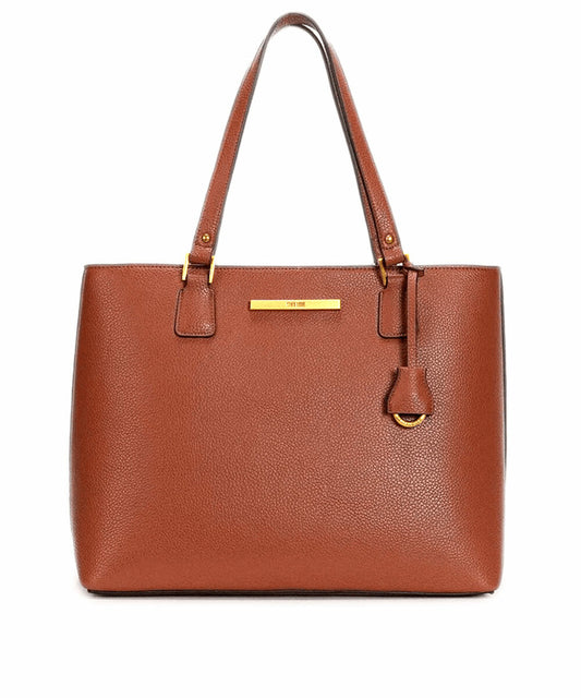 Bolsa Shopper Santa Lolla Marrom Alça Ombro