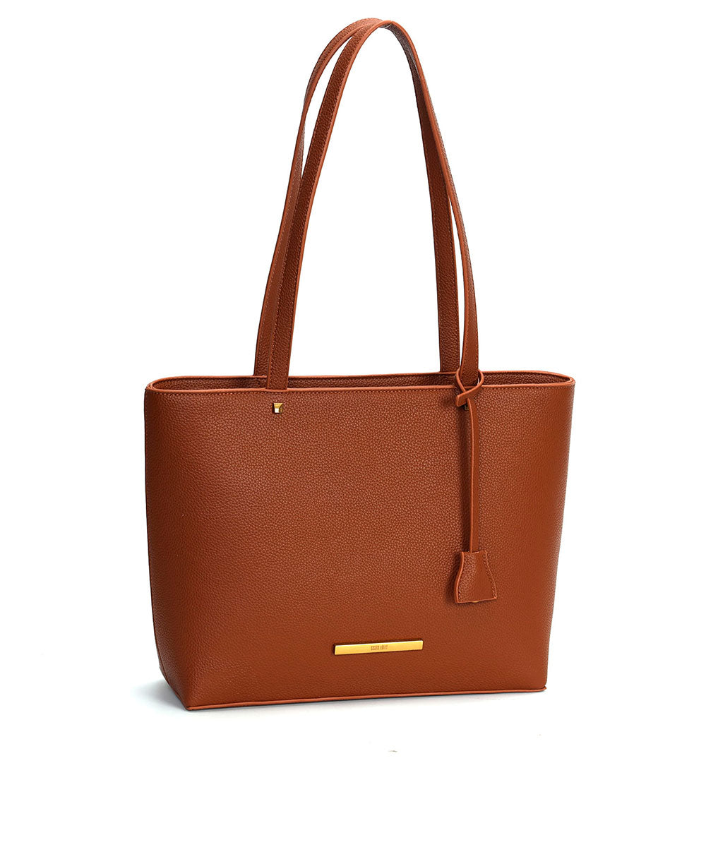 Bolsa Shopper Santa Lolla Marrom Cinamon