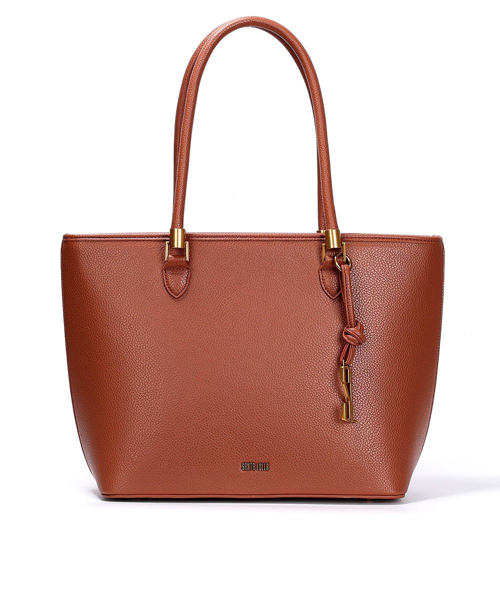 Bolsa Shopper Santa Lolla Marrom Grande