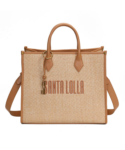 Bolsa Shopper Santa Lolla Nude Castor Tramado