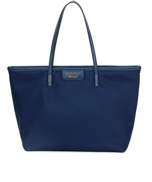 Bolsa Shopper Santa Lolla Nylon Universitária Azul Marinho