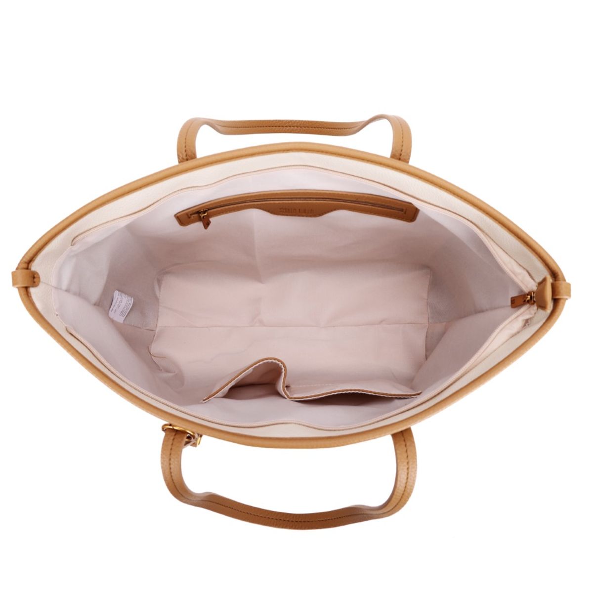 Bolsa Shopper Santa Lolla Off White Alça Caramelo