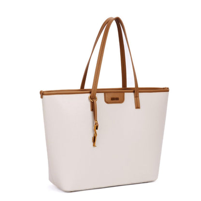 Bolsa Shopper Santa Lolla Off White Alça Caramelo
