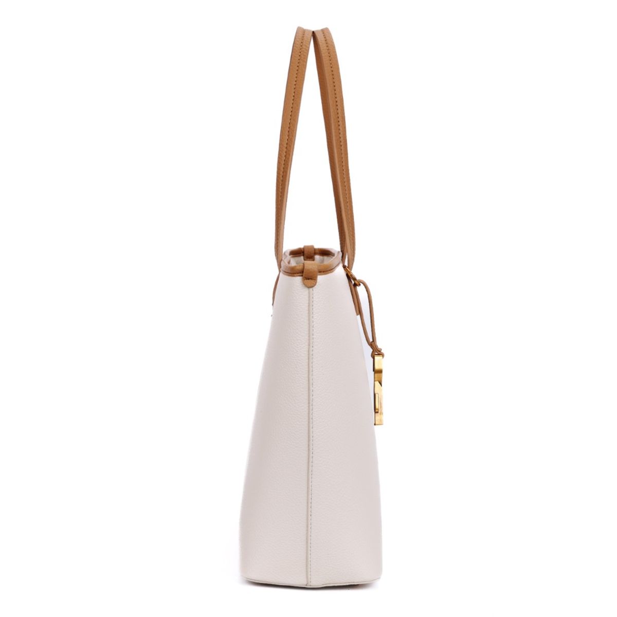 Bolsa Shopper Santa Lolla Off White Alça Caramelo