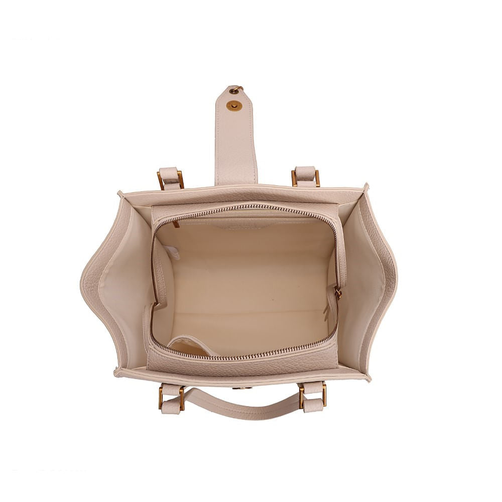 Bolsa Shopper Santa Lolla Off White Alça De Ombro