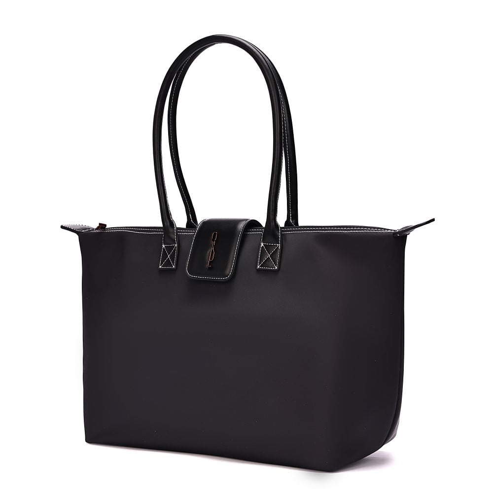 Bolsa Shopper Santa Lolla Preta Alça De Ombro 