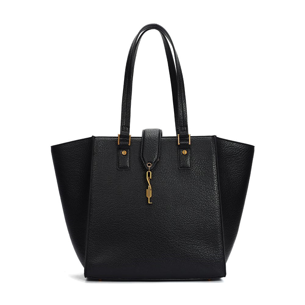 Bolsa Shopper Santa Lolla Preta Alça De Ombro