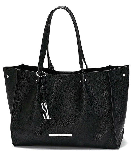 Bolsa Shopper Santa Lolla Preta Alça Ombro