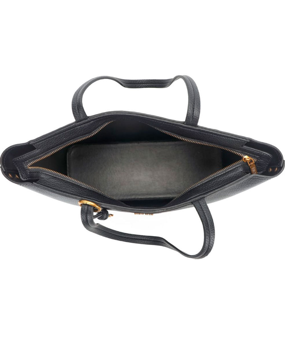 Bolsa Shopper Santa Lolla Preta Alça Ombro